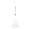 VidaXL Industrialna lampa wisząca, 25 W, biała, okrągła, 32 cm, E27