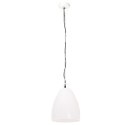 VidaXL Industrialna lampa wisząca, 25 W, biała, okrągła, 32 cm, E27