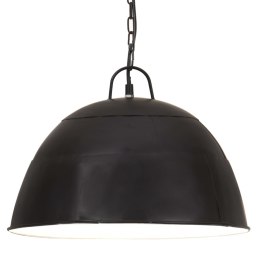 VidaXL Industrialna lampa wisząca, 25 W, czarna, okrągła, 41 cm, E27