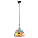 VidaXL Industrialna lampa wisząca, 25 W, kolorowa, okrągła, 31 cm, E27