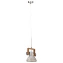 VidaXL Industrialna lampa wisząca, 25 W, srebrna, okrągła, 19 cm, E27