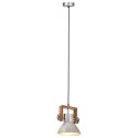 VidaXL Industrialna lampa wisząca, 25 W, srebrna, okrągła, 19 cm, E27