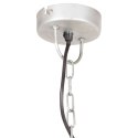 VidaXL Industrialna lampa wisząca, 25 W, srebrna, okrągła, 31 cm, E27