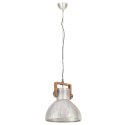 VidaXL Industrialna lampa wisząca, 25 W, srebrna, okrągła, 40 cm, E27