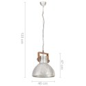 VidaXL Industrialna lampa wisząca, 25 W, srebrna, okrągła, 40 cm, E27