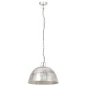 VidaXL Industrialna lampa wisząca, 25 W, srebrna, okrągła, 41 cm, E27