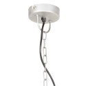 VidaXL Industrialna lampa wisząca, 25 W, srebrna, okrągła, 41 cm, E27