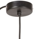 VidaXL Lampa wisząca, 25 W, czarna, okrągła, 17 cm, E27