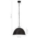 VidaXL Industrialna lampa wisząca, 25 W, czarna, okrągła, 41 cm, E27