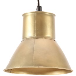 VidaXL Lampa wisząca, 25 W, kolor mosiądzu, okrągła, 17 cm, E27