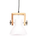 VidaXL Industrialna lampa wisząca, 25 W, biała, okrągła, 19 cm, E27