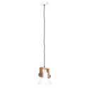 VidaXL Industrialna lampa wisząca, 25 W, biała, okrągła, 19 cm, E27