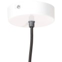 VidaXL Industrialna lampa wisząca, 25 W, biała, okrągła, 19 cm, E27