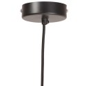 VidaXL Industrialna lampa wisząca, 25 W, czarna, okrągła, 19 cm, E27