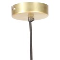 VidaXL Lampa wisząca, 25 W, kolor mosiądzu, okrągła, 28,5 cm, E27