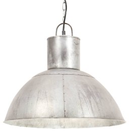 VidaXL Lampa wisząca, 25 W, kolor srebra, okrągła, 48 cm, E27