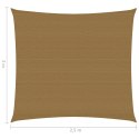 Żagiel przeciwsłoneczny, 160 g/m², kolor taupe, 2,5x3 m, HDPE