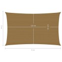 Żagiel przeciwsłoneczny, 160 g/m², kolor taupe, 2x5 m, HDPE