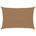 Żagiel przeciwsłoneczny, 160 g/m², kolor taupe, 3x5 m, HDPE