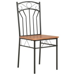Krzesła do jadalni, 4 szt., brązowe, MDF