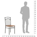 Krzesła do jadalni, 4 szt., brązowe, MDF