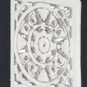 Ręcznie rzeźbiony panel ścienny, MDF, 40x40x1,5cm, czarno-biały