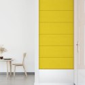 Panele ścienne, 12 szt, jasnożółte, 90x30 cm, tkanina, 3,24 m²