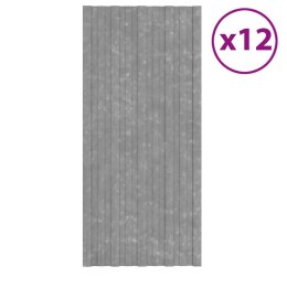 Panele dachowe, 12 szt., stal galwanizowana, srebrne, 100x45 cm