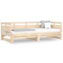 Łóżko rozsuwane, lite drewno sosnowe, 2x(90x200) cm