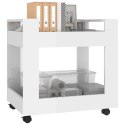 Półka pod biurko, biały z połyskiem, 60x45x60 cm