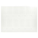 Parawany 6-panelowe, 2 szt., białe, 240x180 cm, stalowe